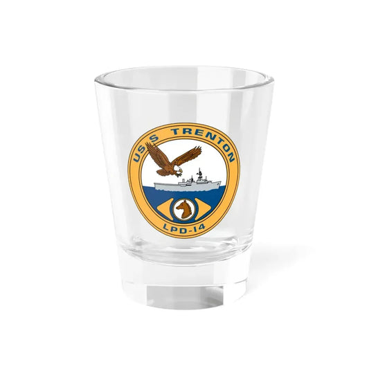 USS Trenton LPD 14 (U.S. Navy) Shot Glass 1.5oz 1.5oz - Go Mug Yourself