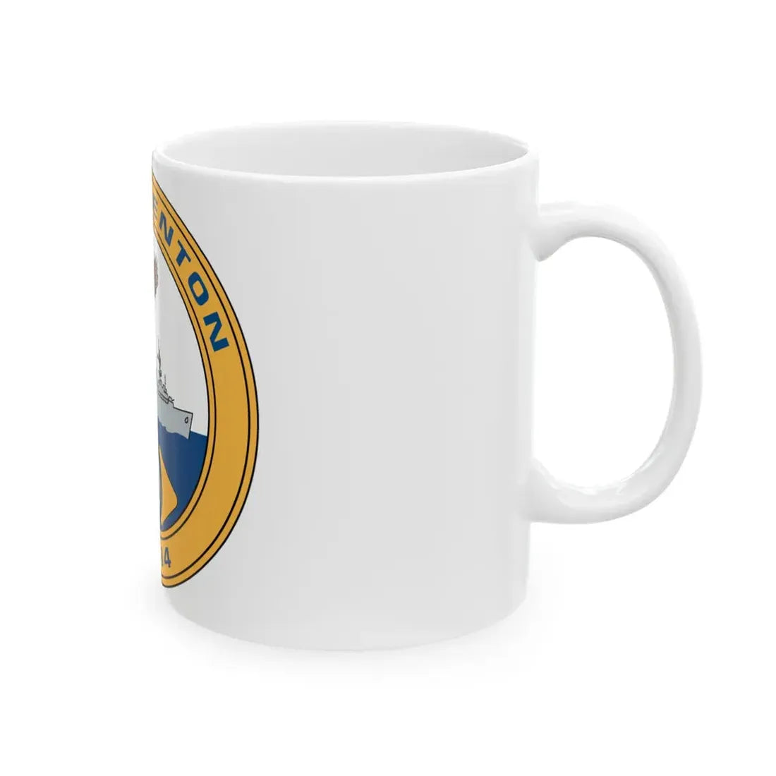 USS Trenton LPD 14 (U.S. Navy) White Coffee Mug - Go Mug Yourself