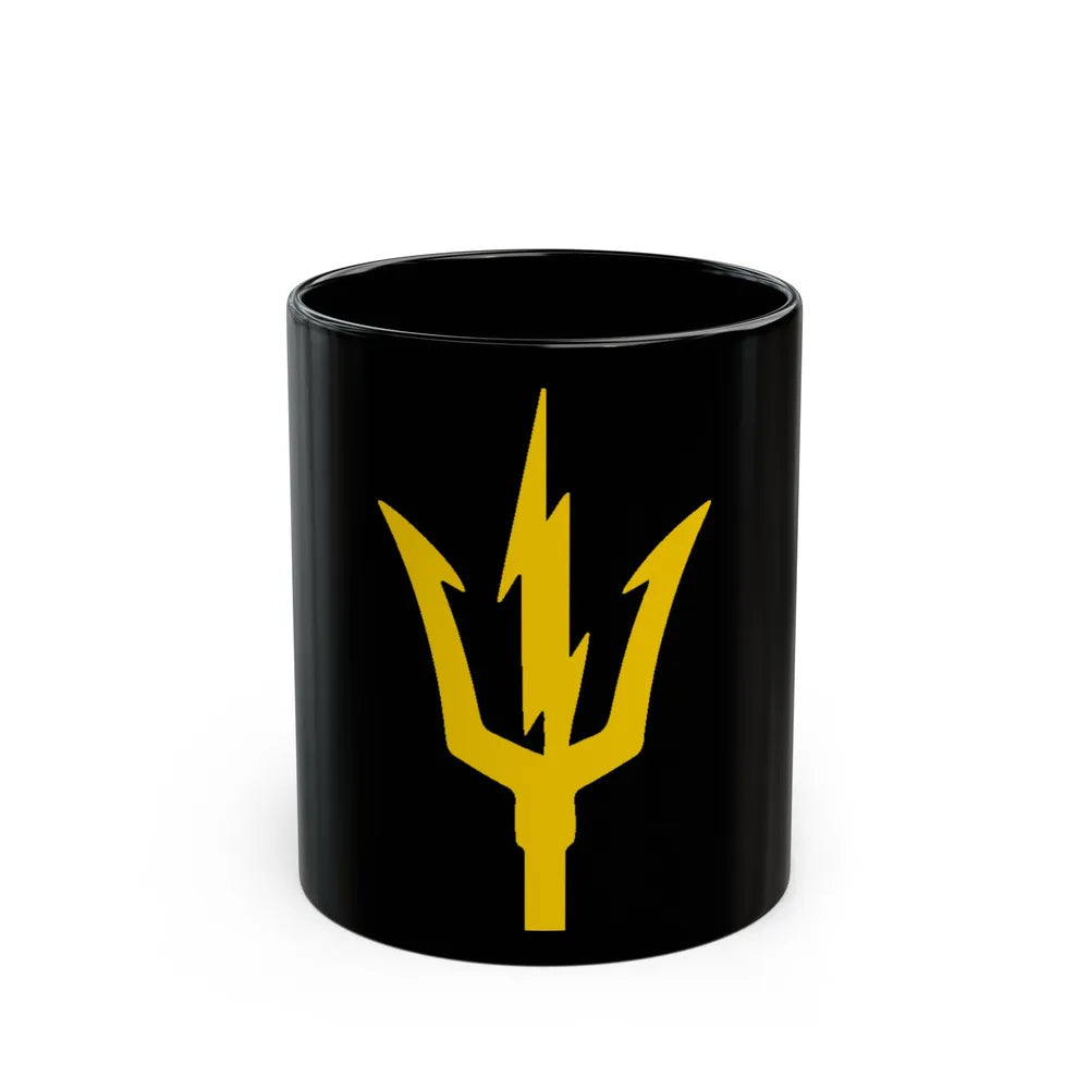 USS TRIPOLI TRIDENT (U.S. Navy) Black Coffee Mug-11oz-Go Mug Yourself