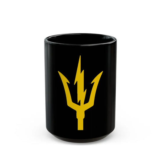 USS TRIPOLI TRIDENT (U.S. Navy) Black Coffee Mug-15oz-Go Mug Yourself