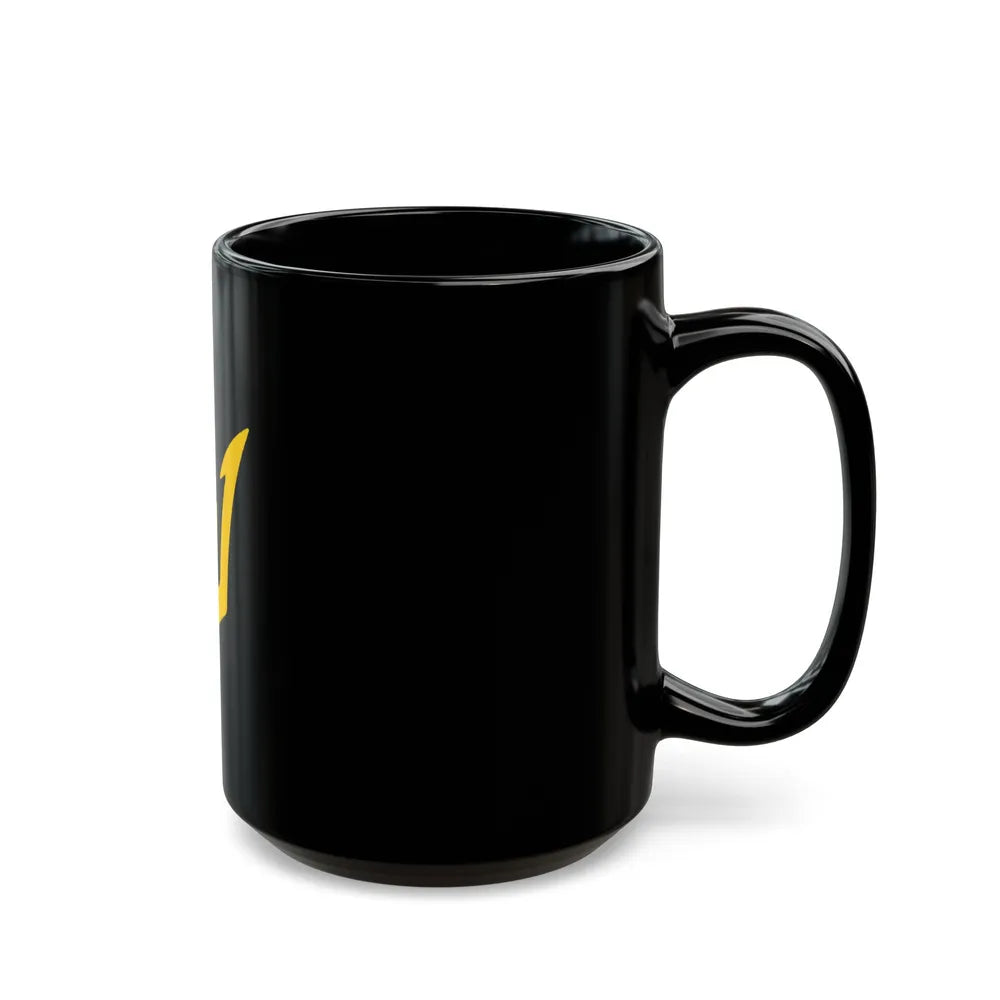 USS TRIPOLI TRIDENT (U.S. Navy) Black Coffee Mug-Go Mug Yourself