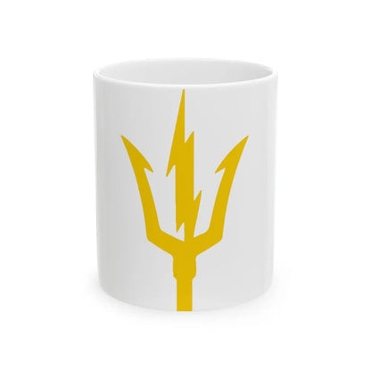 USS TRIPOLI TRIDENT (U.S. Navy) White Coffee Mug-11oz-Go Mug Yourself