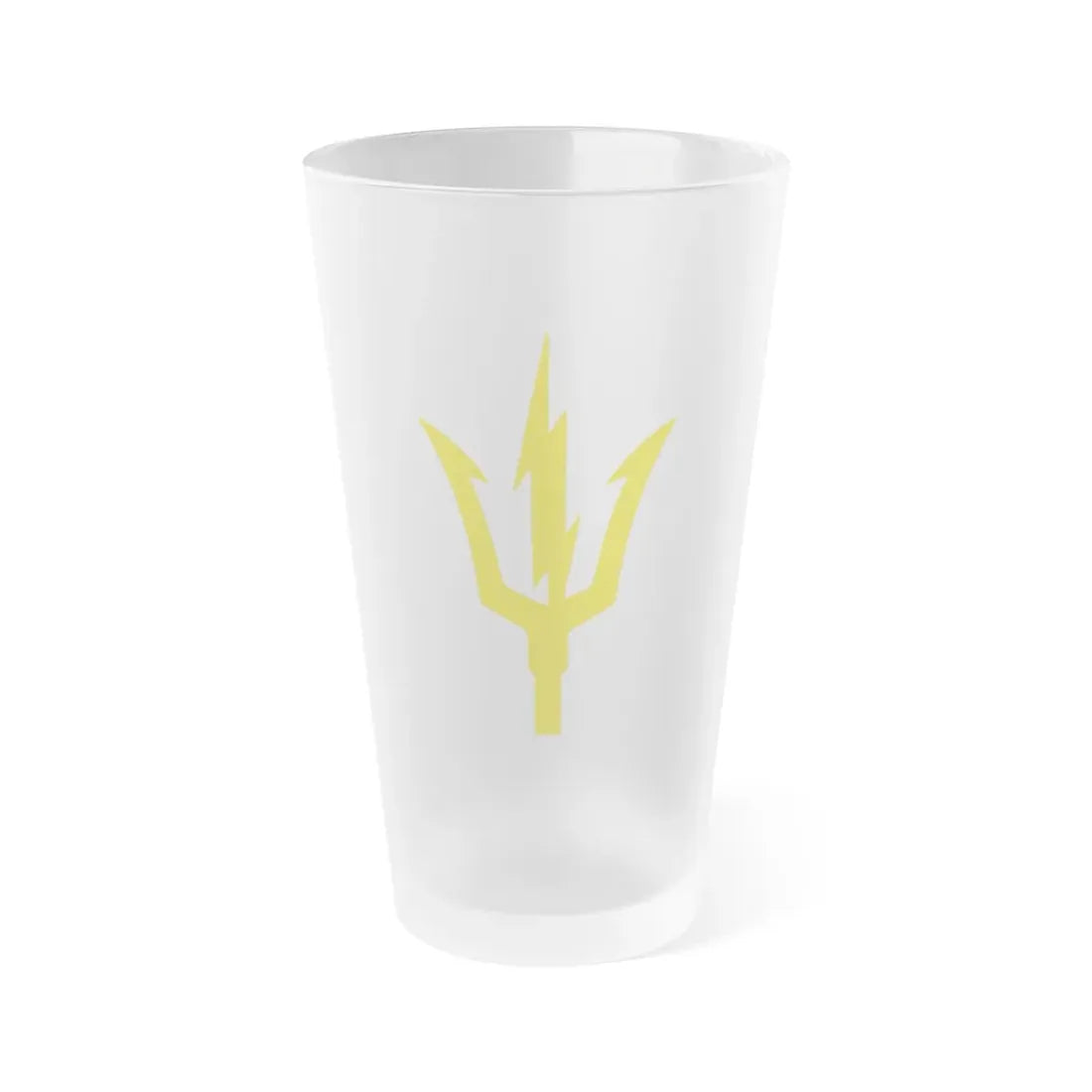 USS TRIPOLI TRIDENT (U.S. Navy) Frosted Pint Glass 16oz Default Title - Go Mug Yourself