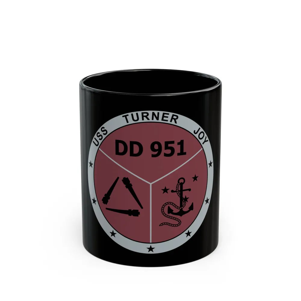 USS Turner Joy DD951 (U.S. Navy) Black Coffee Mug-11oz-Go Mug Yourself