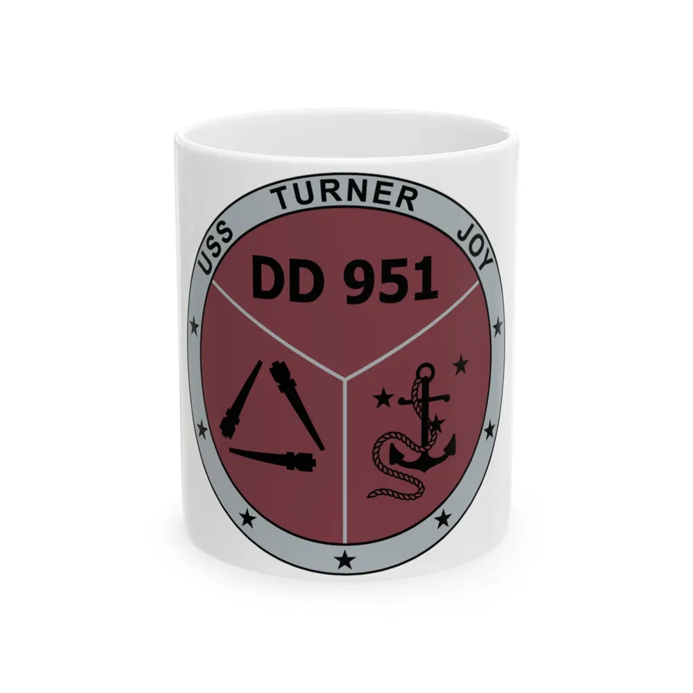 USS Turner Joy DD951 (U.S. Navy) White Coffee Mug-11oz-Go Mug Yourself