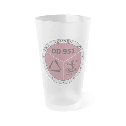 USS Turner Joy DD951 (U.S. Navy) Frosted Pint Glass 16oz Default Title - Go Mug Yourself