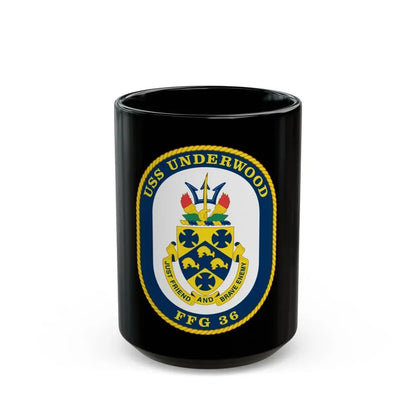 USS Underwood FFG 36 v2 (U.S. Navy) Black Coffee Mug - Go Mug Yourself