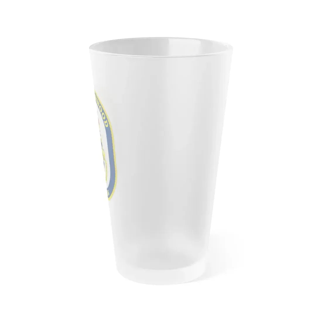USS Underwood FFG 36 v2 (U.S. Navy) Frosted Pint Glass 16oz - Go Mug Yourself