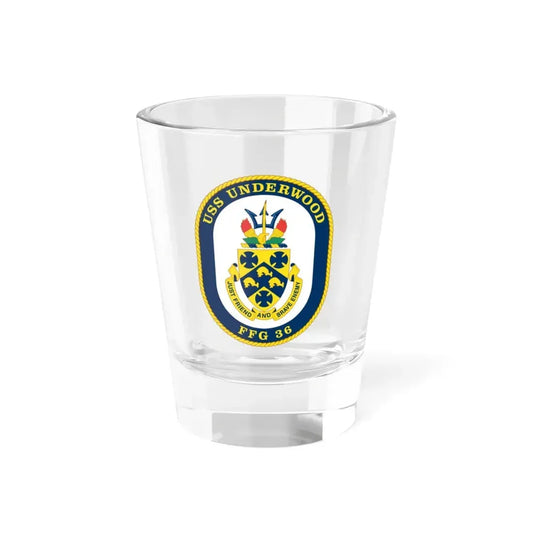 USS Underwood FFG 36 v2 (U.S. Navy) Shot Glass 1.5oz 1.5oz - Go Mug Yourself