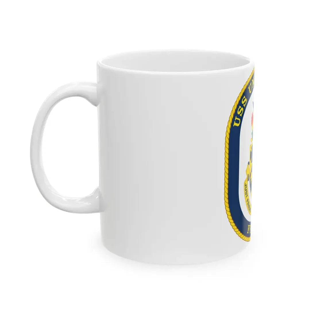 USS Underwood FFG 36 v2 (U.S. Navy) White Coffee Mug - Go Mug Yourself