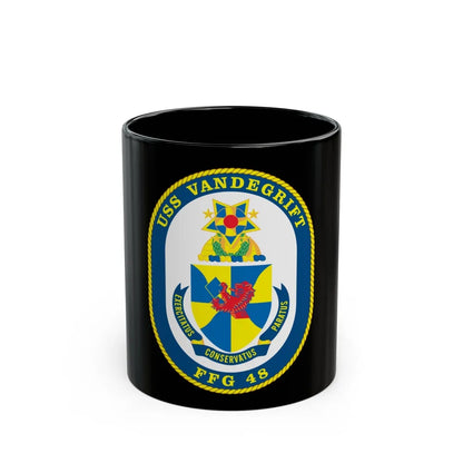 USS Vandegrift FFG 48 v2 (U.S. Navy) Black Coffee Mug-11oz-Go Mug Yourself