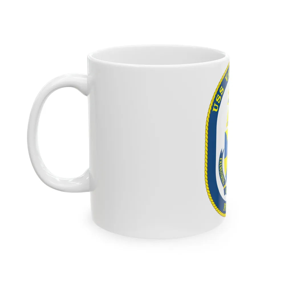 USS Vandegrift FFG 48 v2 (U.S. Navy) White Coffee Mug-Go Mug Yourself