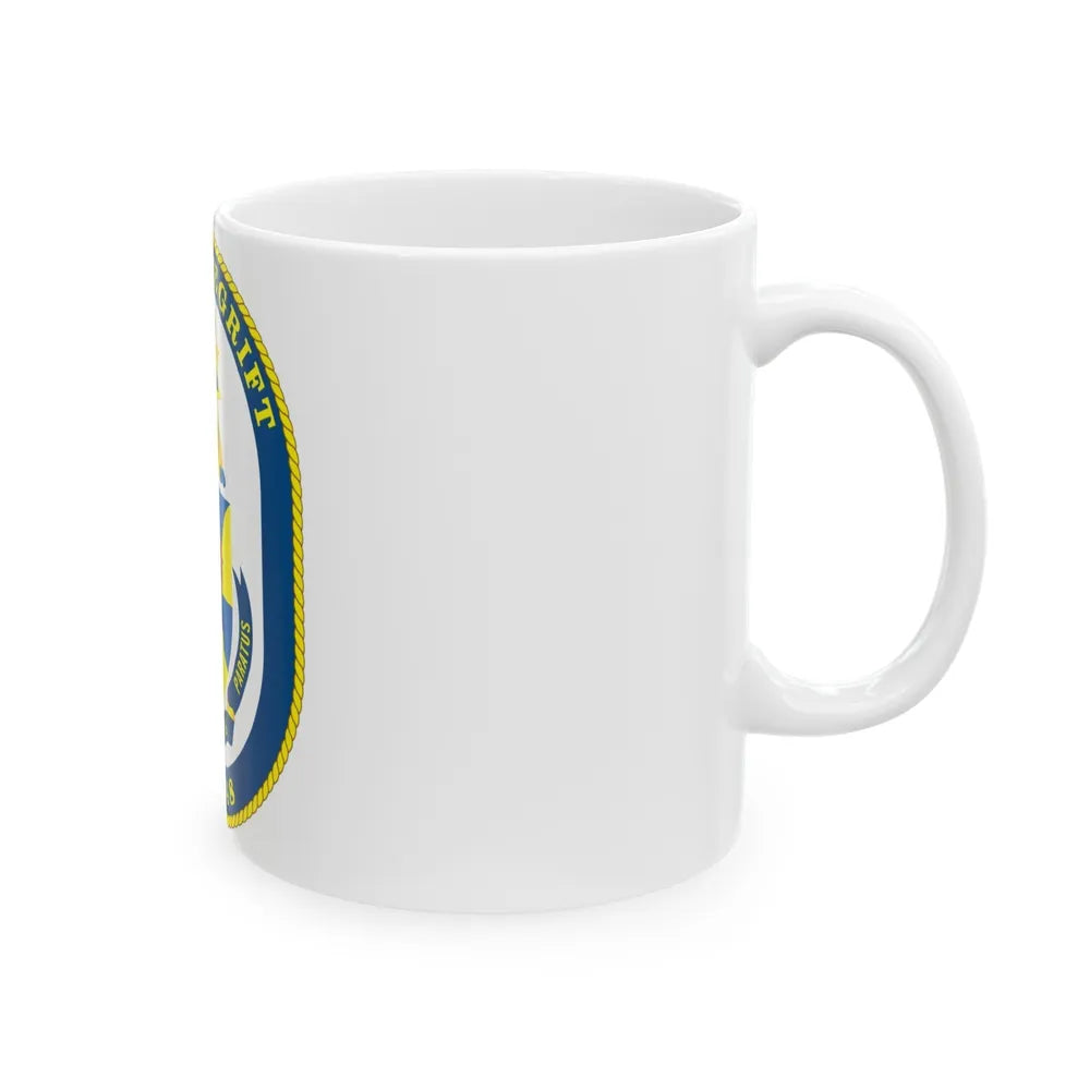 USS Vandegrift FFG 48 v2 (U.S. Navy) White Coffee Mug-Go Mug Yourself