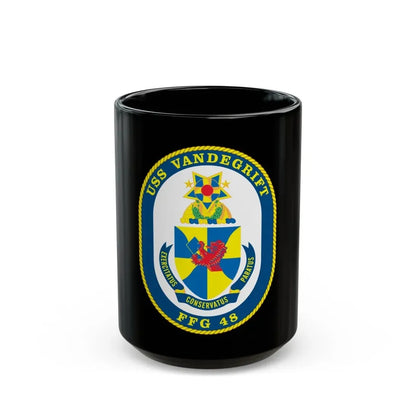 USS Vandegrift FFG 48 v2 (U.S. Navy) Black Coffee Mug 15oz - Go Mug Yourself