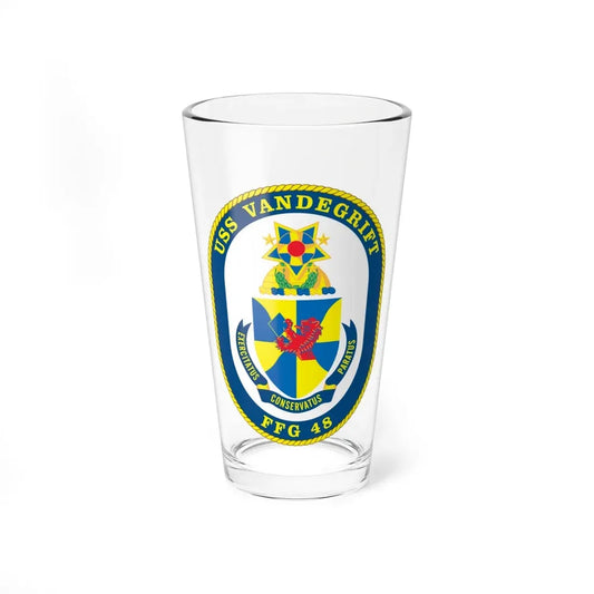 USS Vandegrift FFG 48 v2 (U.S. Navy) Pint Glass 16oz 16oz - Go Mug Yourself