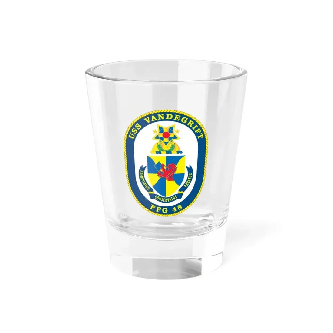 USS Vandegrift FFG 48 v2 (U.S. Navy) Shot Glass 1.5oz 1.5oz - Go Mug Yourself