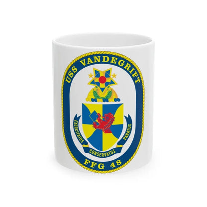 USS Vandegrift FFG 48 v2 (U.S. Navy) White Coffee Mug 11oz - Go Mug Yourself