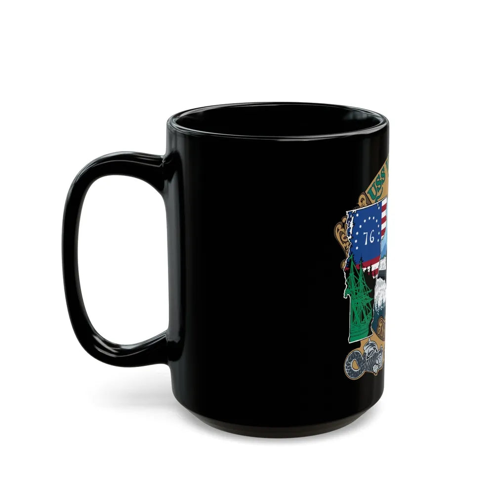 USS Vermont SSN 792 (U.S. Navy) Black Coffee Mug-Go Mug Yourself