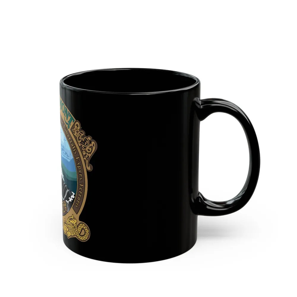 USS Vermont SSN 792 (U.S. Navy) Black Coffee Mug-Go Mug Yourself