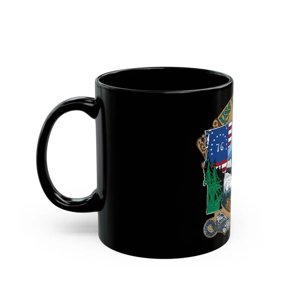 USS Vermont SSN 792 (U.S. Navy) Black Coffee Mug-Go Mug Yourself