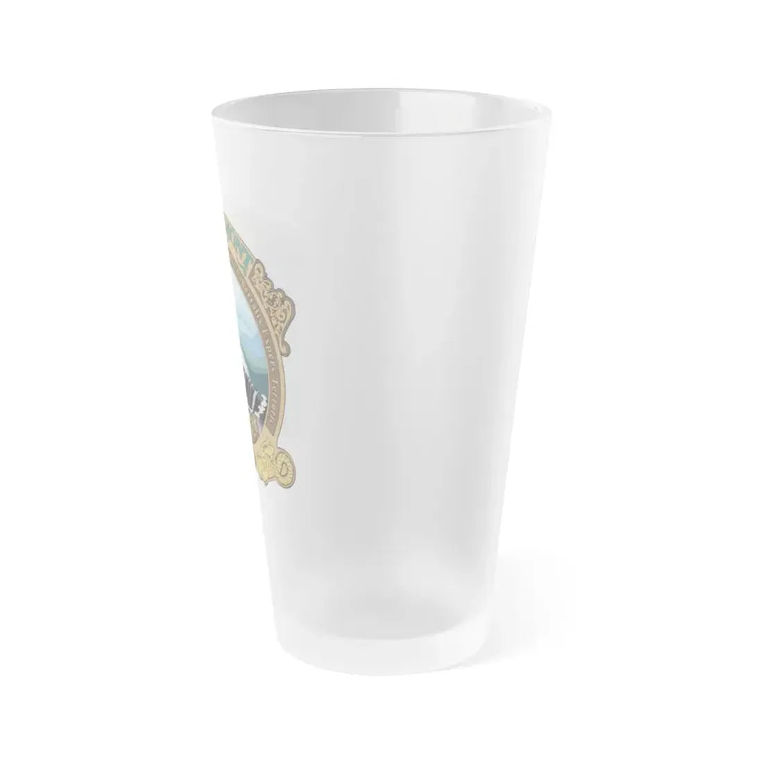 USS Vermont SSN 792 (U.S. Navy) Frosted Pint Glass 16oz - Go Mug Yourself