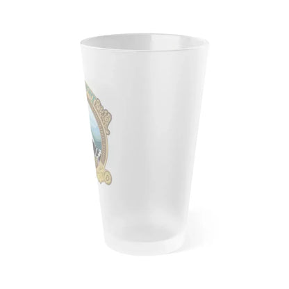 USS Vermont SSN 792 (U.S. Navy) Frosted Pint Glass 16oz - Go Mug Yourself