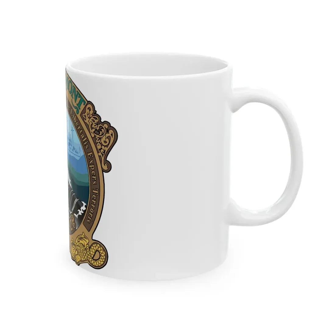 USS Vermont SSN 792 (U.S. Navy) White Coffee Mug - Go Mug Yourself