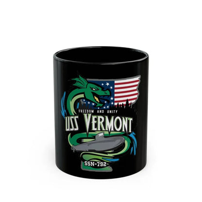 USS Vermont SSN 7921 (U.S. Navy) Black Coffee Mug 11oz - Go Mug Yourself