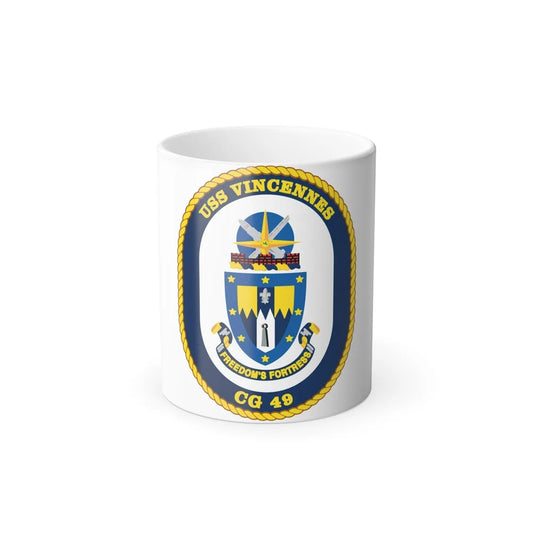 USS Vincennes CG 49 v2 (U.S. Navy) Color Changing Mug 11oz-11oz-Go Mug Yourself