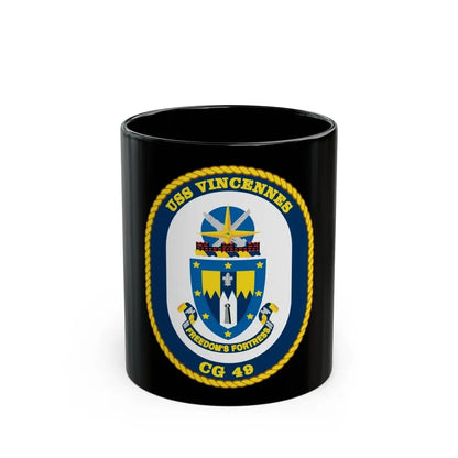 USS Vincennes CG 49 v2 (U.S. Navy) Black Coffee Mug 11oz - Go Mug Yourself