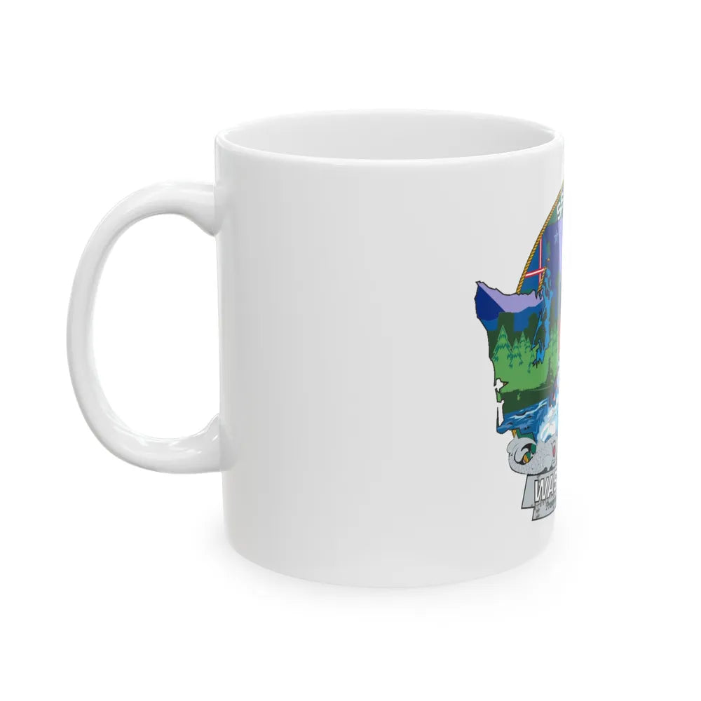 USS Washington SSN 787 (U.S. Navy) White Coffee Mug-Go Mug Yourself