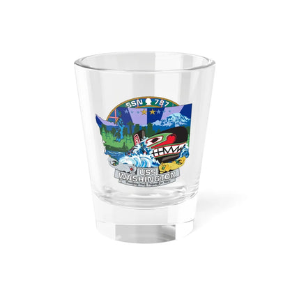 USS Washington SSN 787 (U.S. Navy) Shot Glass 1.5oz 1.5oz - Go Mug Yourself