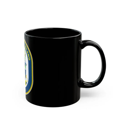 USS Whidbey Island LSD 41 (U.S. Navy) Black Coffee Mug-Go Mug Yourself