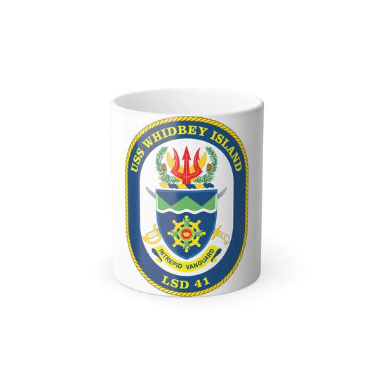 USS Whidbey Island LSD 41 (U.S. Navy) Color Changing Mug 11oz-11oz-Go Mug Yourself