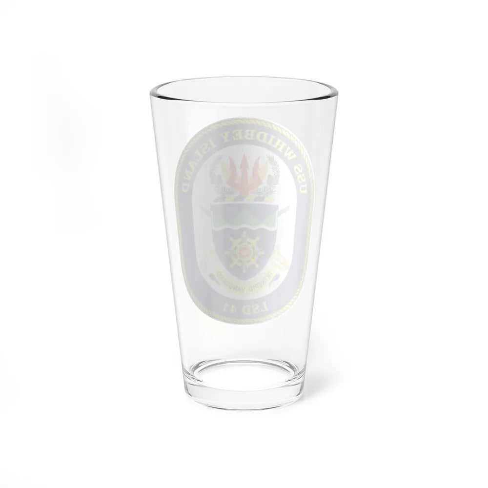 USS Whidbey Island LSD 41 (U.S. Navy) Pint Glass 16oz-Go Mug Yourself