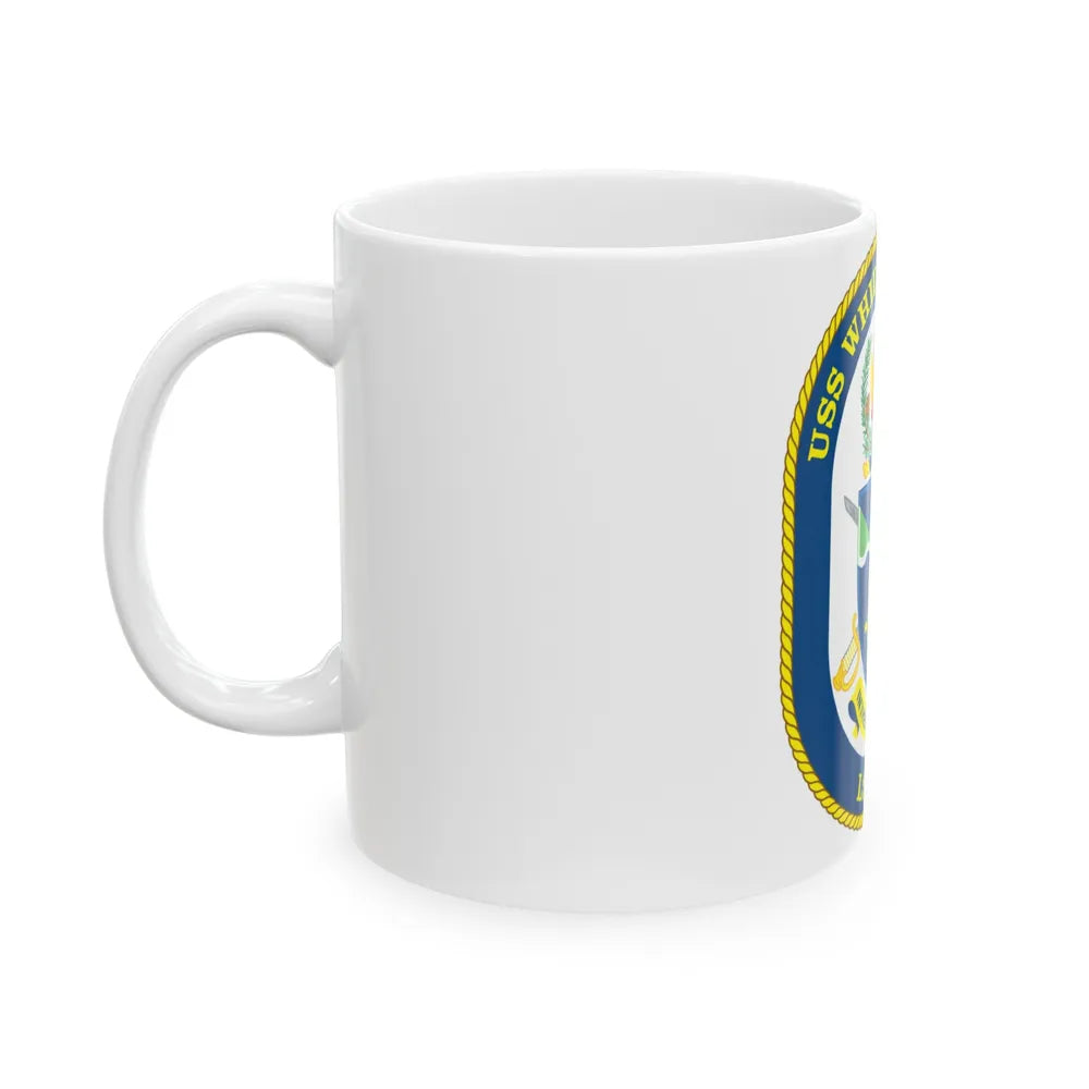 USS Whidbey Island LSD 41 (U.S. Navy) White Coffee Mug-Go Mug Yourself