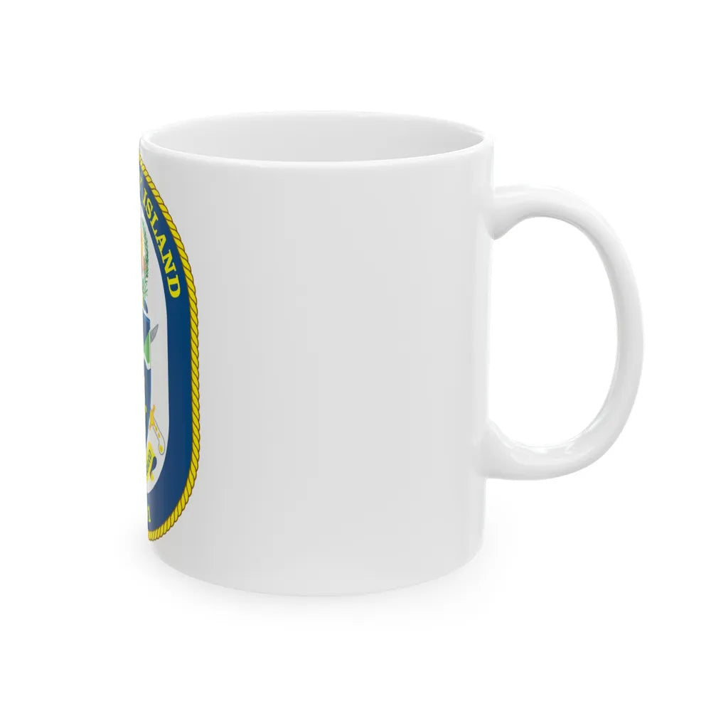 USS Whidbey Island LSD 41 (U.S. Navy) White Coffee Mug-Go Mug Yourself