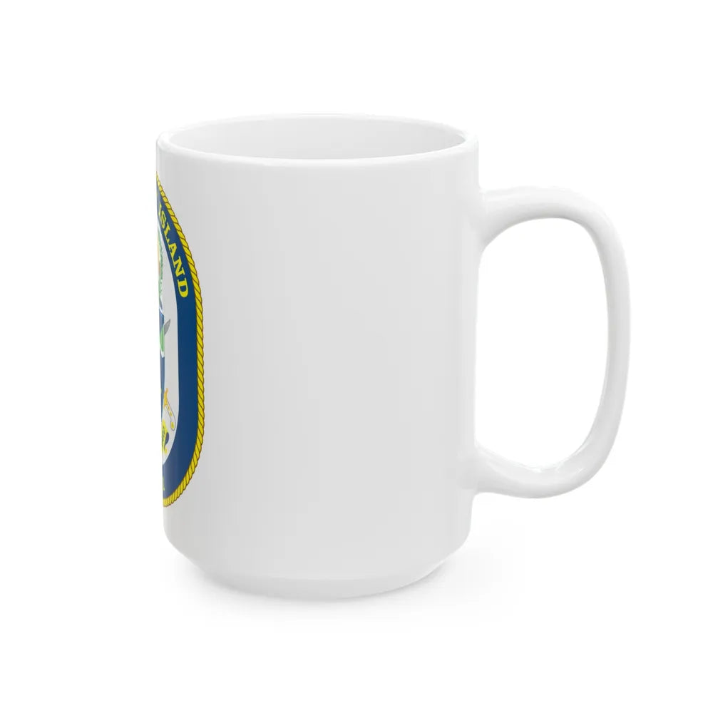 USS Whidbey Island LSD 41 (U.S. Navy) White Coffee Mug-Go Mug Yourself