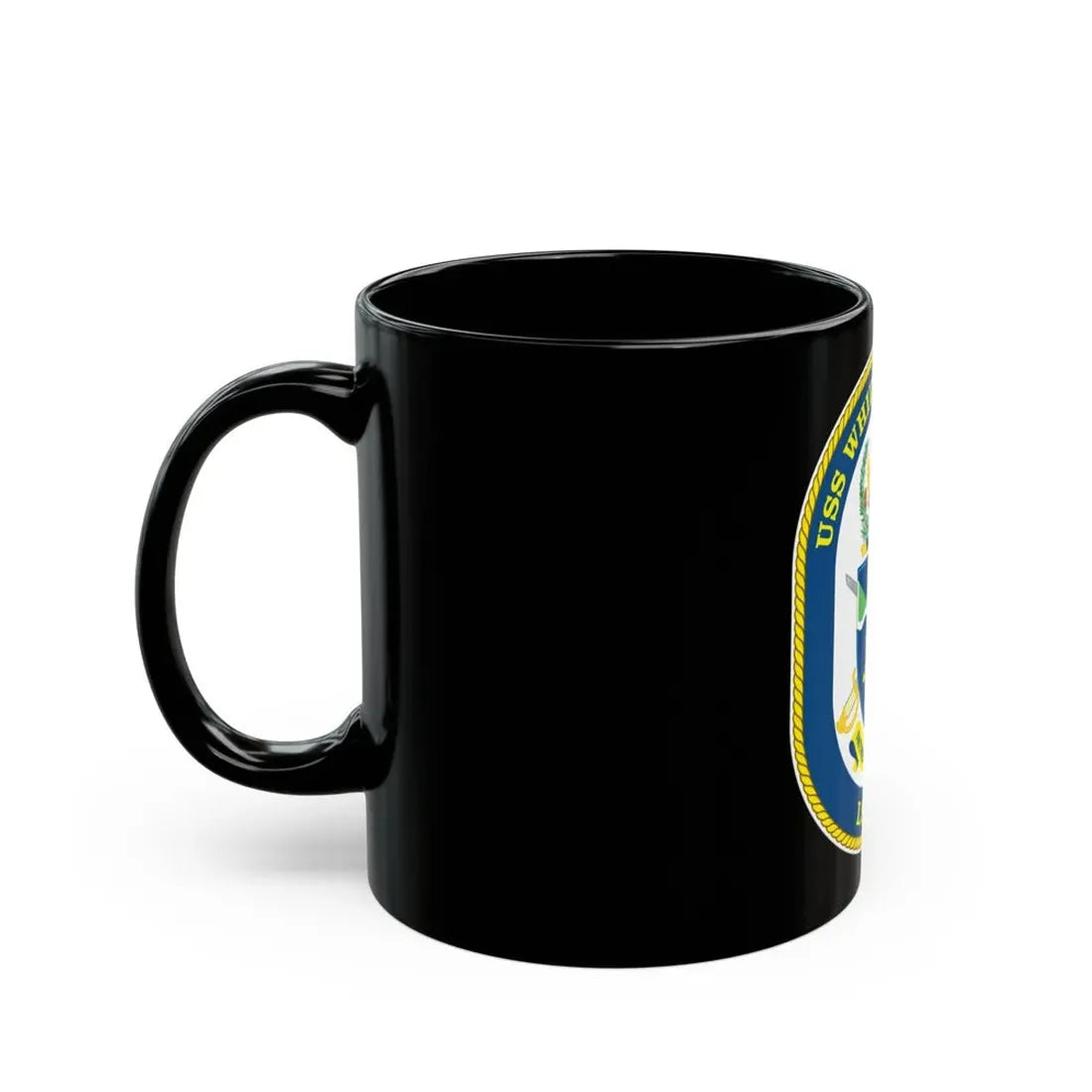 USS Whidbey Island LSD 41 (U.S. Navy) Black Coffee Mug - Go Mug Yourself