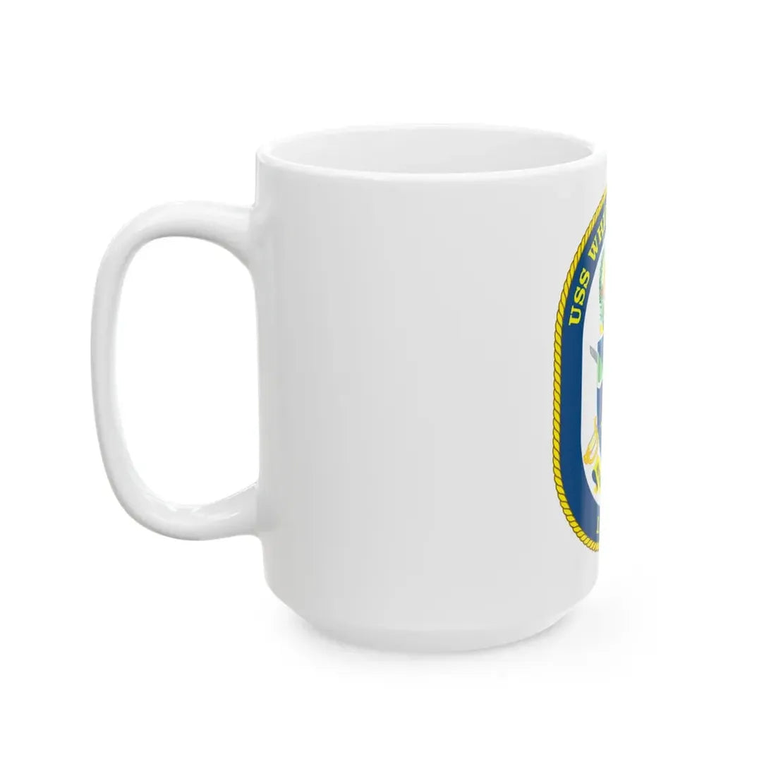 USS Whidbey Island LSD 41 (U.S. Navy) White Coffee Mug - Go Mug Yourself