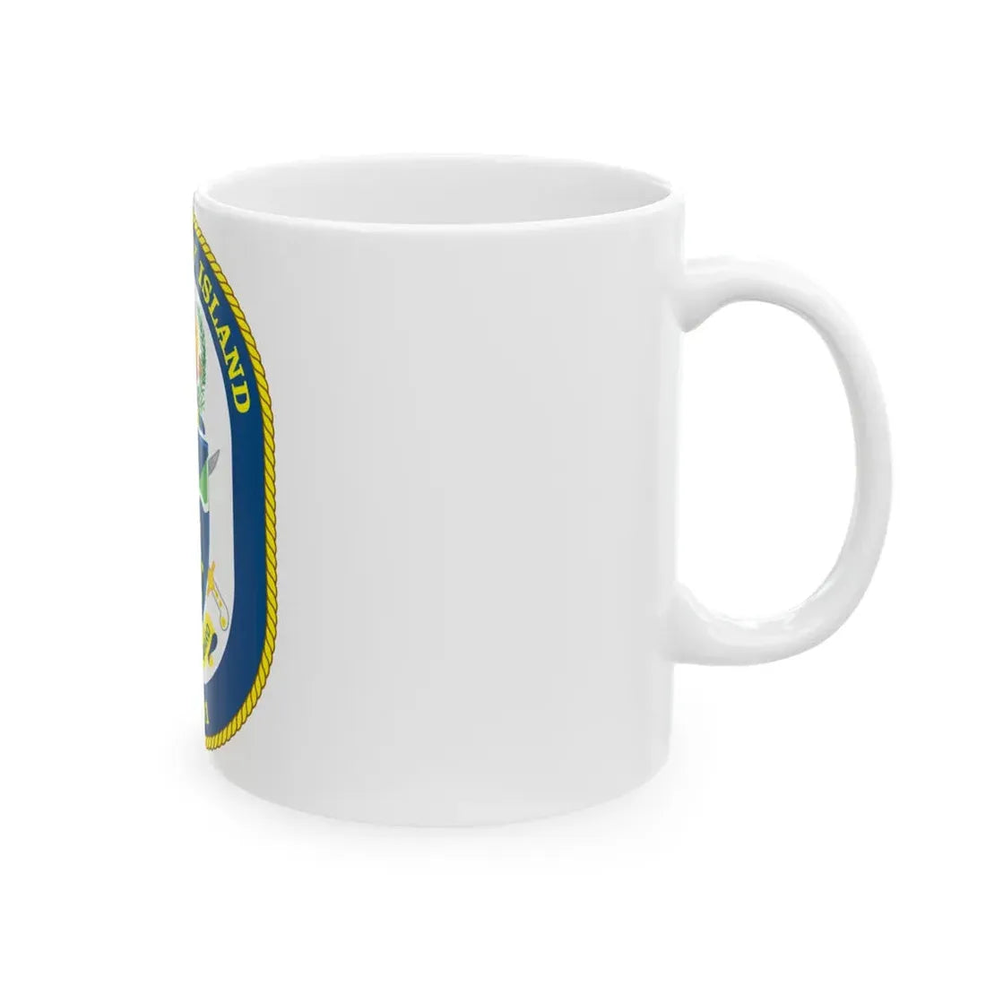 USS Whidbey Island LSD 41 (U.S. Navy) White Coffee Mug - Go Mug Yourself