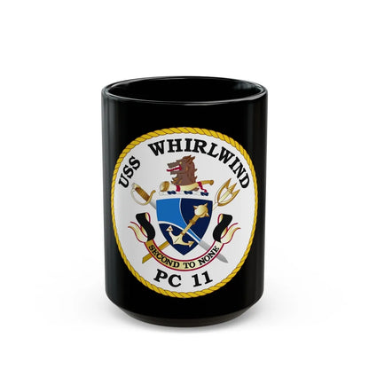 USS Whirlwind PC 11 (U.S. Navy) Black Coffee Mug-15oz-Go Mug Yourself