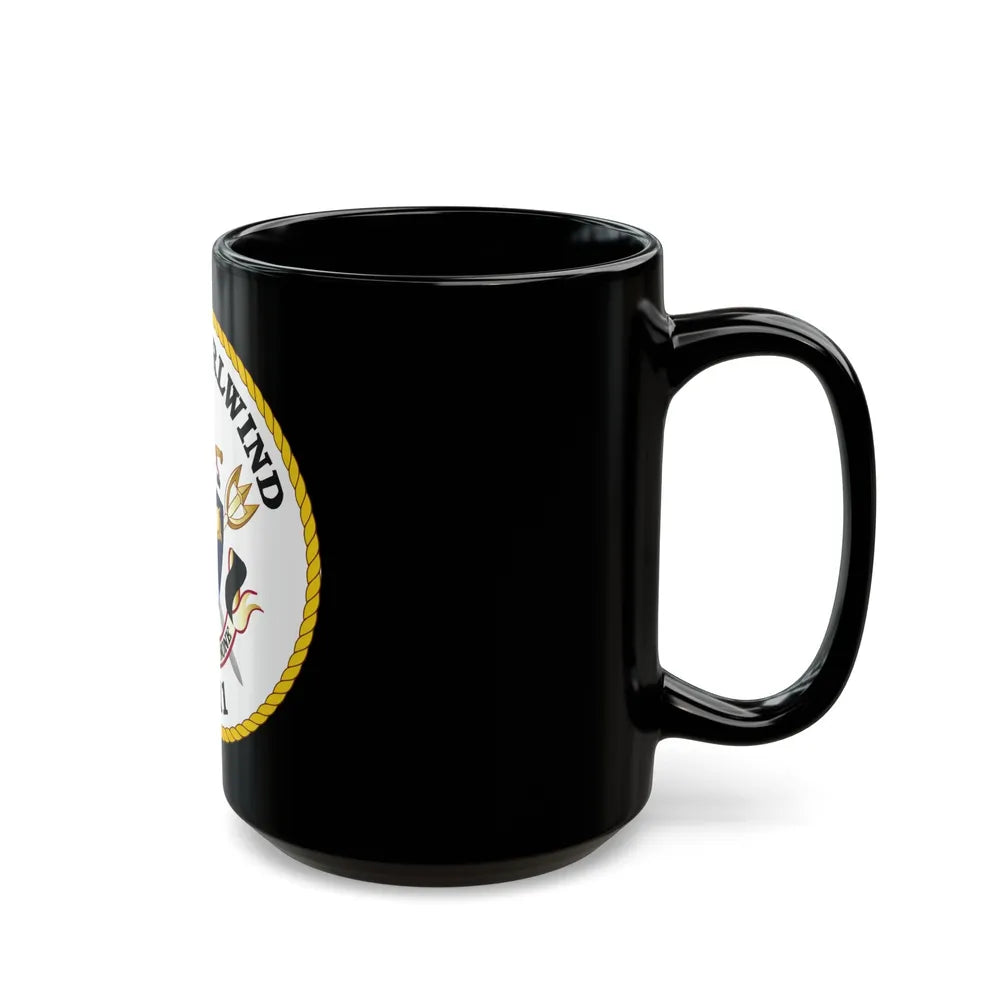 USS Whirlwind PC 11 (U.S. Navy) Black Coffee Mug-Go Mug Yourself