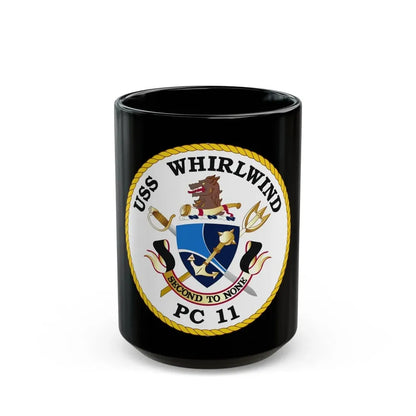 USS Whirlwind PC 11 (U.S. Navy) Black Coffee Mug 15oz - Go Mug Yourself
