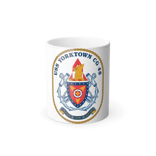 USS Yorktown CG 48 (U.S. Navy) Color Changing Mug 11oz-11oz-Go Mug Yourself