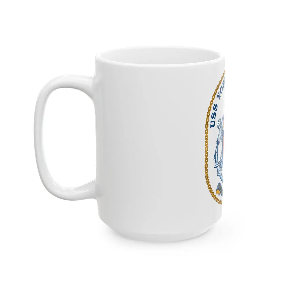 USS Yorktown CG 48 (U.S. Navy) White Coffee Mug-Go Mug Yourself