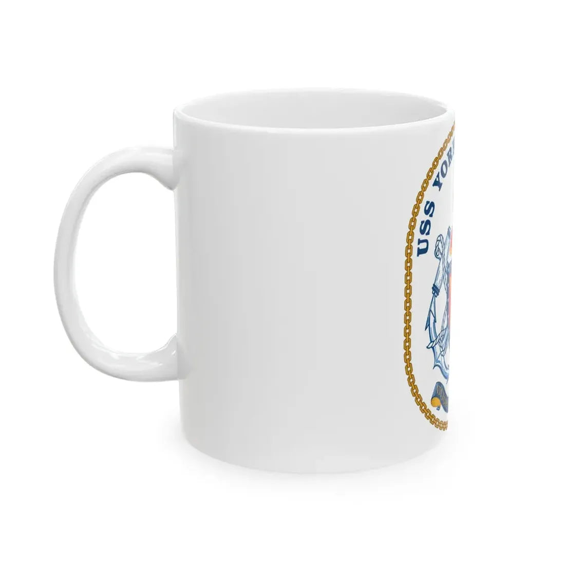 USS Yorktown CG 48 (U.S. Navy) White Coffee Mug - Go Mug Yourself