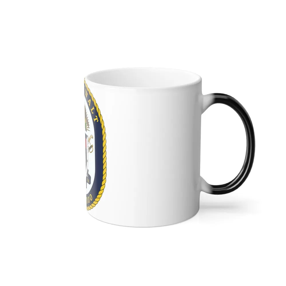 USS Zumwalt DDG 1000 Crest (U.S. Navy) Color Changing Mug 11oz-Go Mug Yourself