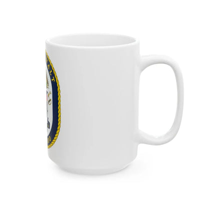 USS Zumwalt DDG 1000 Crest (U.S. Navy) White Coffee Mug-Go Mug Yourself