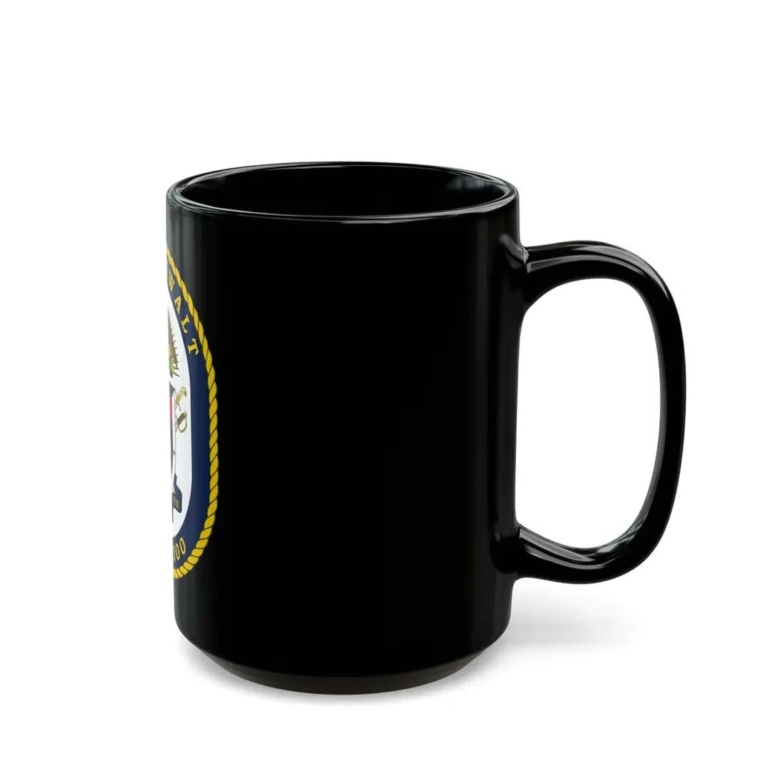 USS Zumwalt DDG 1000 Crest (U.S. Navy) Black Coffee Mug - Go Mug Yourself